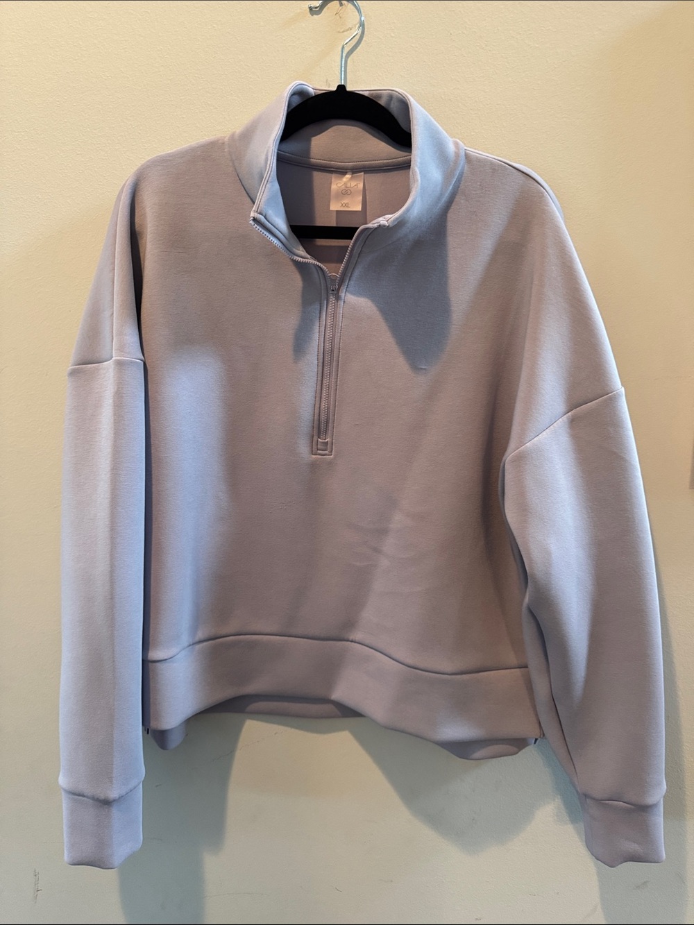 Calia Lavender Half-Zip Cowl Neck Pullover -XXL